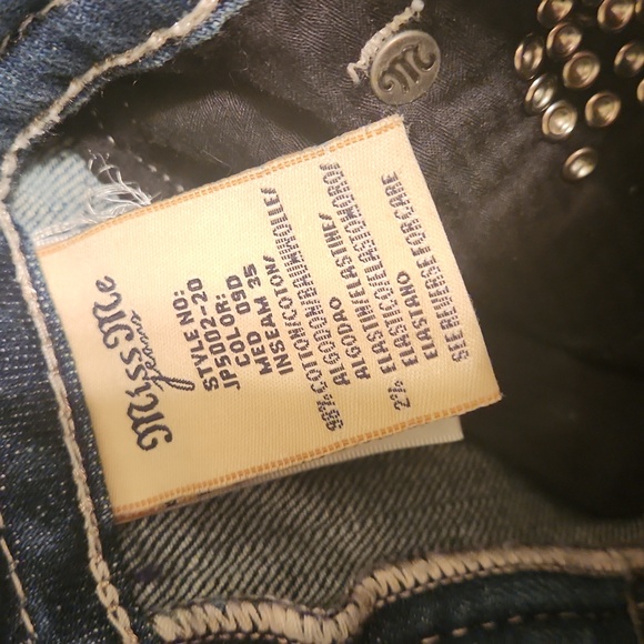 Miss ME Jeans with Lace Detail - Picture 2 of 4
